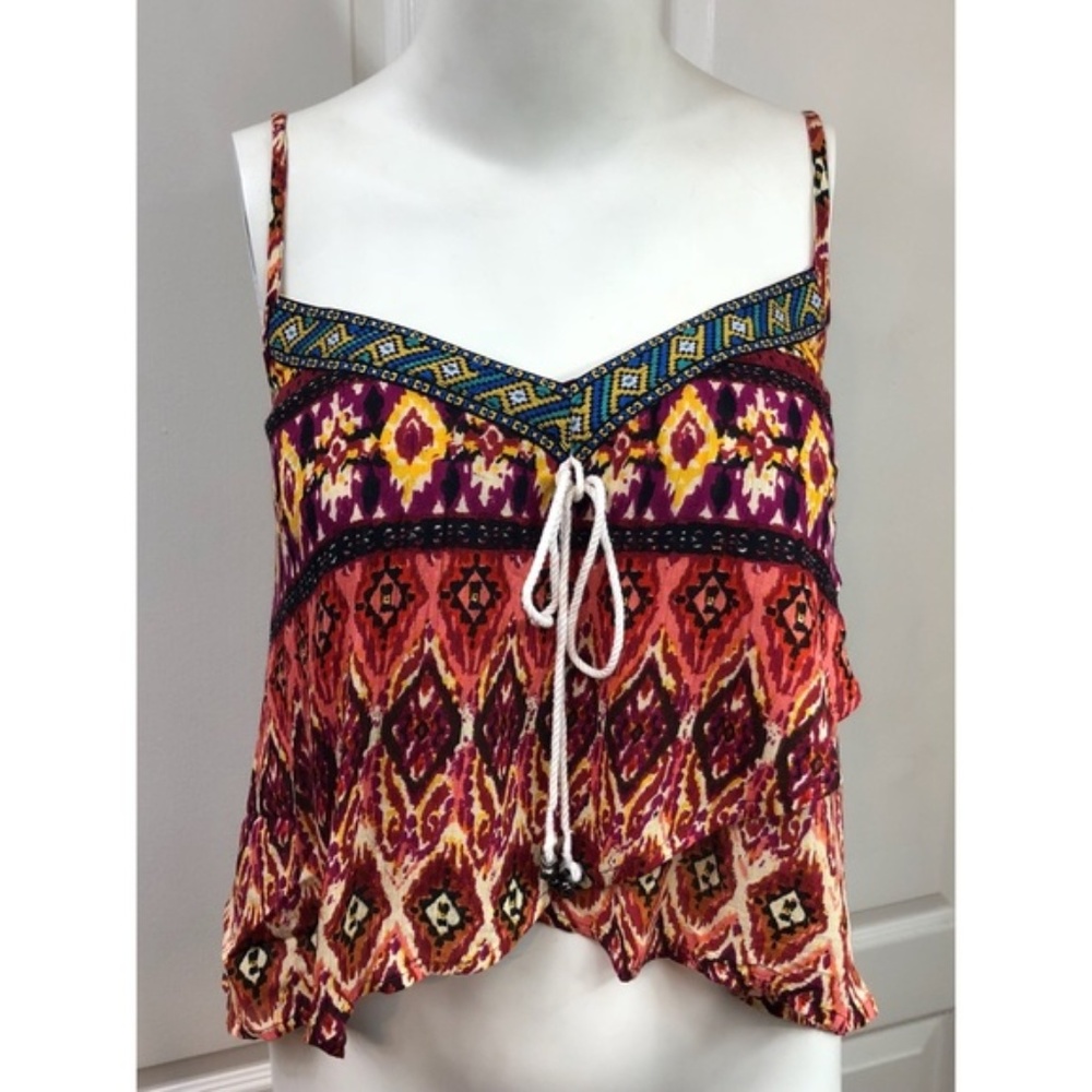Band Of Gypsies Printed Swing Cami Top